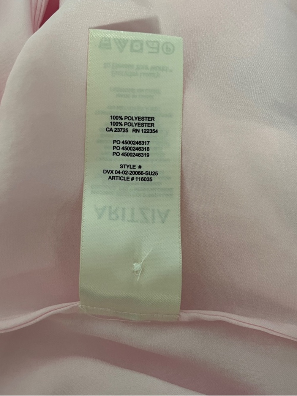 Wilfred Beso Satin Shirt from Aritzia Villia Pink Size Small NWT - Picture 9 of 9